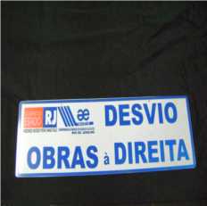 Placa de sinalização