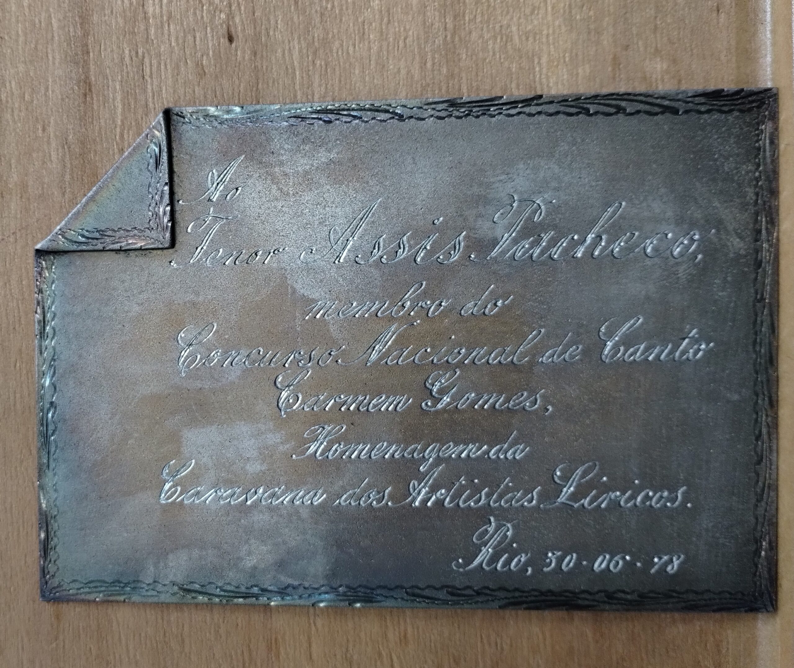 Placa comemorativa