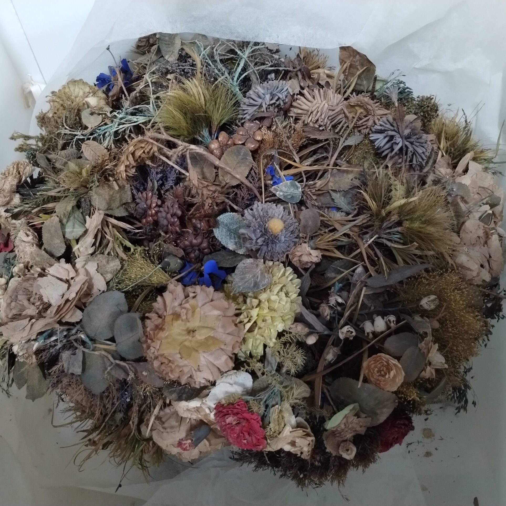 Montagem: arranjo de flores